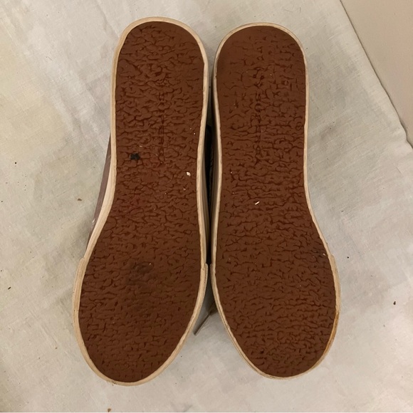 Superega silver velvet lace up platform sneaker size 6.5 - Picture 7 of 10